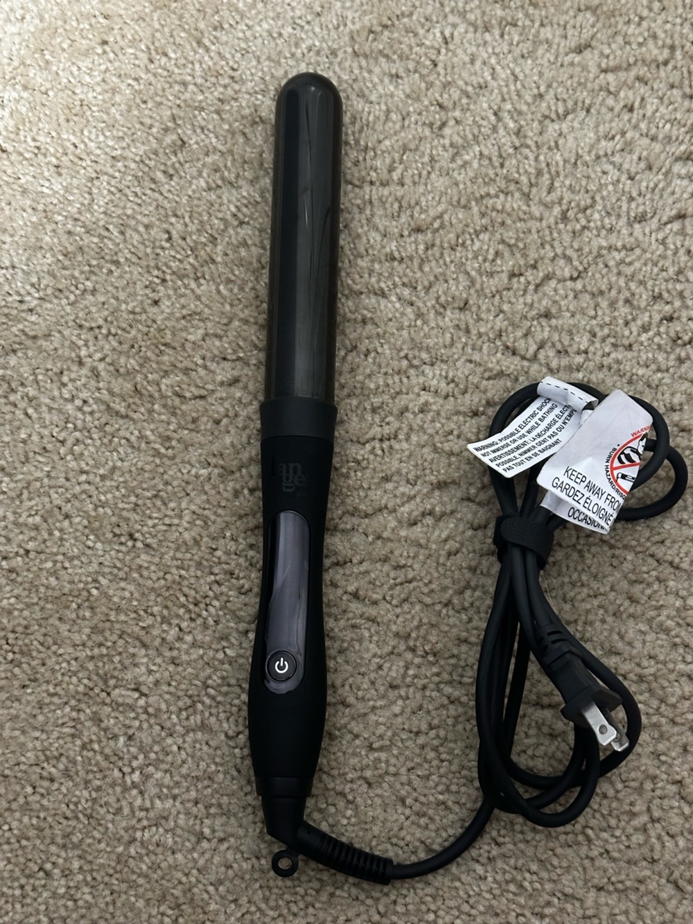 L’ange Le Curl Titanium‎ Curling Wand 32mm (1.25”) in Black EUC